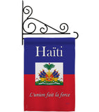 Haiti - Nationality Flags of the World Vertical Impressions Decorative Flags HG108167 Made In USA