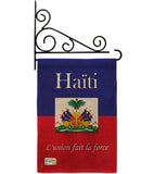 Haiti - Nationality Flags of the World Vertical Impressions Decorative Flags HG108167 Made In USA