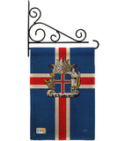 Iceland - Nationality Flags of the World Vertical Impressions Decorative Flags HG108170 Made In USA