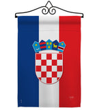 Croatia - Nationality Flags of the World Vertical Impressions Decorative Flags HG108210 Made In USA