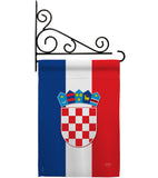 Croatia - Nationality Flags of the World Vertical Impressions Decorative Flags HG108210 Made In USA