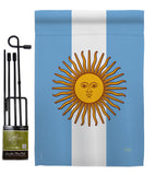 Argentina - Nationality Flags of the World Vertical Impressions Decorative Flags HG108214 Made In USA