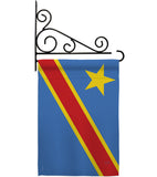 DR Congo - Nationality Flags of the World Vertical Impressions Decorative Flags HG108291 Made In USA