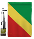 Congo - Nationality Flags of the World Vertical Impressions Decorative Flags HG108293 Made In USA