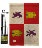 Castile and León - Nationality Flags of the World Vertical Impressions Decorative Flags HG108323 Made In USA