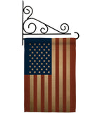 USA - Nationality Flags of the World Vertical Impressions Decorative Flags HG108399 Made In USA