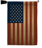 USA - Nationality Flags of the World Vertical Impressions Decorative Flags HG108399 Made In USA