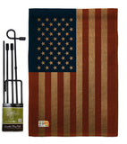 USA - Nationality Flags of the World Vertical Impressions Decorative Flags HG108399 Made In USA