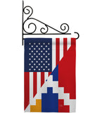 Republic of Artsakh US Friendship - Nationality Flags of the World Vertical Impressions Decorative Flags HG108483 Made In USA