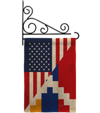 Republic of Artsakh US Friendship - Nationality Flags of the World Vertical Impressions Decorative Flags HG108483 Made In USA
