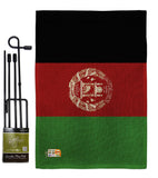Afghanistan - Nationality Flags of the World Vertical Impressions Decorative Flags HG140002 Made In USA