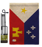 Acadiana - Nationality Flags of the World Vertical Impressions Decorative Flags HG140004 Made In USA