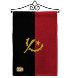 Angola - Nationality Flags of the World Vertical Impressions Decorative Flags HG140007 Made In USA