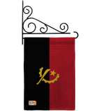 Angola - Nationality Flags of the World Vertical Impressions Decorative Flags HG140007 Made In USA