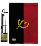 Angola - Nationality Flags of the World Vertical Impressions Decorative Flags HG140007 Made In USA