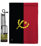 Angola - Nationality Flags of the World Vertical Impressions Decorative Flags HG140007 Made In USA