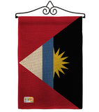 Antigua & Barbuda - Nationality Flags of the World Vertical Impressions Decorative Flags HG140009 Made In USA