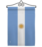 Argentina - Nationality Flags of the World Vertical Impressions Decorative Flags HG140010 Made In USA