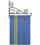 Aruba - Nationality Flags of the World Vertical Impressions Decorative Flags HG140013 Made In USA