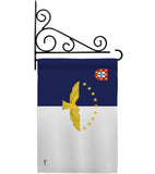 Azores - Nationality Flags of the World Vertical Impressions Decorative Flags HG140019 Made In USA