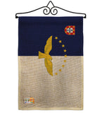 Azores - Nationality Flags of the World Vertical Impressions Decorative Flags HG140019 Made In USA