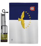 Azores - Nationality Flags of the World Vertical Impressions Decorative Flags HG140019 Made In USA