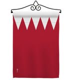 Bahrain - Nationality Flags of the World Vertical Impressions Decorative Flags HG140021 Made In USA