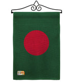 Bangladesh - Nationality Flags of the World Vertical Impressions Decorative Flags HG140022 Made In USA