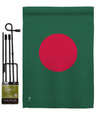 Bangladesh - Nationality Flags of the World Vertical Impressions Decorative Flags HG140022 Made In USA