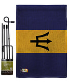 Barbados - Nationality Flags of the World Vertical Impressions Decorative Flags HG140023 Made In USA