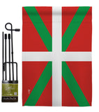 Basque Lands - Nationality Flags of the World Vertical Impressions Decorative Flags HG140024 Made In USA