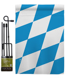 Bavaria - Nationality Flags of the World Vertical Impressions Decorative Flags HG140025 Made In USA