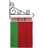 Belarus - Nationality Flags of the World Vertical Impressions Decorative Flags HG140026 Made In USA