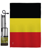 Belgium - Nationality Flags of the World Vertical Impressions Decorative Flags HG140027 Made In USA