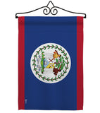 Belize - Nationality Flags of the World Vertical Impressions Decorative Flags HG140028 Made In USA