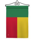 Benin - Nationality Flags of the World Vertical Impressions Decorative Flags HG140029 Made In USA