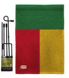 Benin - Nationality Flags of the World Vertical Impressions Decorative Flags HG140029 Made In USA