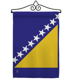 Bosnia-Herzegovina - Nationality Flags of the World Vertical Impressions Decorative Flags HG140034 Made In USA