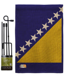 Bosnia-Herzegovina - Nationality Flags of the World Vertical Impressions Decorative Flags HG140034 Made In USA