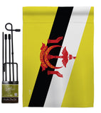 Brunei - Nationality Flags of the World Vertical Impressions Decorative Flags HG140039 Made In USA