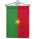 Burkina Faso - Nationality Flags of the World Vertical Impressions Decorative Flags HG140041 Made In USA