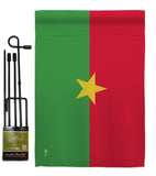 Burkina Faso - Nationality Flags of the World Vertical Impressions Decorative Flags HG140041 Made In USA