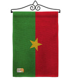 Burkina Faso - Nationality Flags of the World Vertical Impressions Decorative Flags HG140041 Made In USA