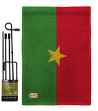 Burkina Faso - Nationality Flags of the World Vertical Impressions Decorative Flags HG140041 Made In USA