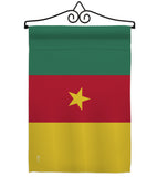 Cameroon - Nationality Flags of the World Vertical Impressions Decorative Flags HG140045 Made In USA