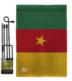 Cameroon - Nationality Flags of the World Vertical Impressions Decorative Flags HG140045 Made In USA