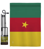 Cameroon - Nationality Flags of the World Vertical Impressions Decorative Flags HG140045 Made In USA