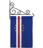 Cape Verde - Nationality Flags of the World Vertical Impressions Decorative Flags HG140047 Made In USA