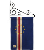 Cape Verde - Nationality Flags of the World Vertical Impressions Decorative Flags HG140047 Made In USA