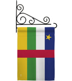 Central African Rep. - Nationality Flags of the World Vertical Impressions Decorative Flags HG140049 Made In USA